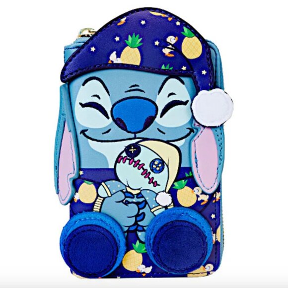 SDCC Limited Edition Bedtime Stitch Glow Mini Backpack and Wallet